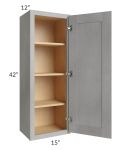 Gramercy Grey Mist 15x42 Wall Cabinet
