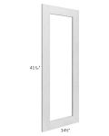 Heather Grey Shaker 15x42 Glass Door Only with Glass Included