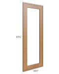Portland Walnut 15x42 Glass Door Only with Glass Included