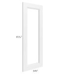Providence White 15x42 Glass Door Only with Glass Included