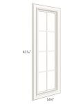 Signature Vanilla 15x42 Mullion Glass Door Only with Glass Included