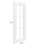 Providence White 15x42 Mullion Glass Door Only with Glass Included 