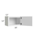 Portland White 18x12 Wall Cabinet