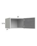 Euro Grey 18x12-5/8x24 Wall Cabinet