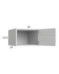 Euro White Grain 18x12-5/8x24 Wall Cabinet
