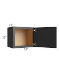 Vienna Black 18x15 Wall Cabinet