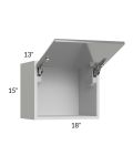 Milan Grey Gloss 18x15 Lift-Up Door Wall Cabinet
