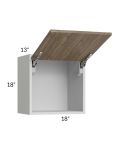 Milan Pecan 18x18 Lift-Up Door Wall Cabinet