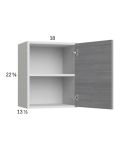 Euro Grey 18x22-5/8 Wall Cabinet