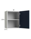 Harbor Navy 18x22-5/8 Wall Cabinet