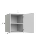Euro Gloss White 18x22-5/8x24 Wall Cabinet