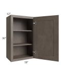 Natural Grey Shaker 18x30 Wall Cabinet