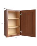 Phoenix Caramel Glaze 18x30 Wall Cabinet