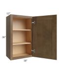 Midtown Mocha Shaker 18x30 Wall Cabinet