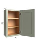Midtown Pistachio Green Shaker 18x30 Wall Cabinet