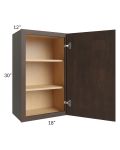 Vienna Kona Brown 18x30 Wall Cabinet