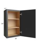 Vienna Black 18x30 Wall Cabinet