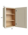 Stratton Khaki Shaker 18x30 Wall Cabinet
