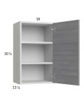 Euro Grey 18x30-1/4 Wall Cabinet