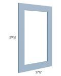 Sky Blue Shaker 18x30 Glass Door Only with Glass Included
