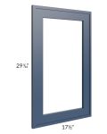 Portland Navy Blue 18x30 Glass Door Only with Glass Included