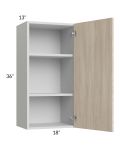 Milan Natural 18x36 Wall Cabinet