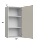Milan Beige Matte 18x36 Wall Cabinet