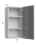 Milan Grey Gloss 18x36 Wall Cabinet