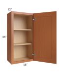 Lexington Cinnamon Glaze 18x36 Wall Cabinet