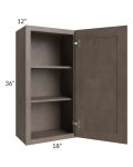 Providence Natural Grey 18x36 Wall Cabinet