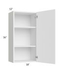 Venetian White Gloss 18x36 Wall Cabinet
