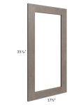 Natural Grey Shaker 18x36 Glass Door Only with Glass Included