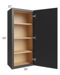 Vienna Black 18x42 Wall Cabinet