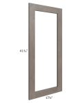 Natural Grey Shaker 18x42 Glass Door Only with Glass Included