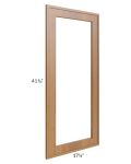 Portland Walnut 18x42 Glass Door Only with Glass Included 