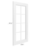 Providence White 18x42 Mullion Glass Door Only with Glass Included