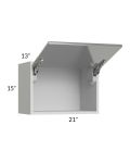 Milan Grey Gloss 21x15 Lift-Up Door Wall Cabinet