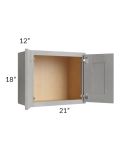 Gramercy Grey Mist 21x18 Wall Cabinet