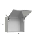 Milan Grey Gloss 21x18 Lift-Up Door Wall Cabinet