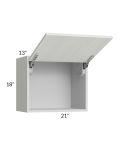 Milan Cream 21x18 Lift-Up Door Wall Cabinet