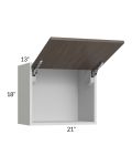 Milan Cafe 21x18 Lift-Up Door Wall Cabinet