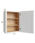 Vail White Shaker 21x30 Wall Cabinet