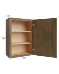 Midtown Mocha Shaker 21x30 Wall Cabinet