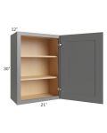 Stratton Dark Grey Shaker 21x30 Wall Cabinet
