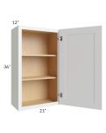 Stratton White Shaker 21x36 Wall Cabinet