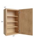 Midtown Timber Shaker 21x36 Wall Cabinet