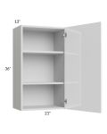 Milan White Gloss 21x36 Wall Cabinet