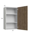 Milan Pecan 21x36 Wall Cabinet