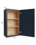 Southport Blue Shaker 21x36 Wall Cabinet
