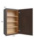 Vienna Kona Brown 21x36 Wall Cabinet